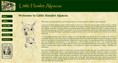 Desktop Screenshot of littlehamletalpacas.co.uk