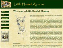 Tablet Screenshot of littlehamletalpacas.co.uk